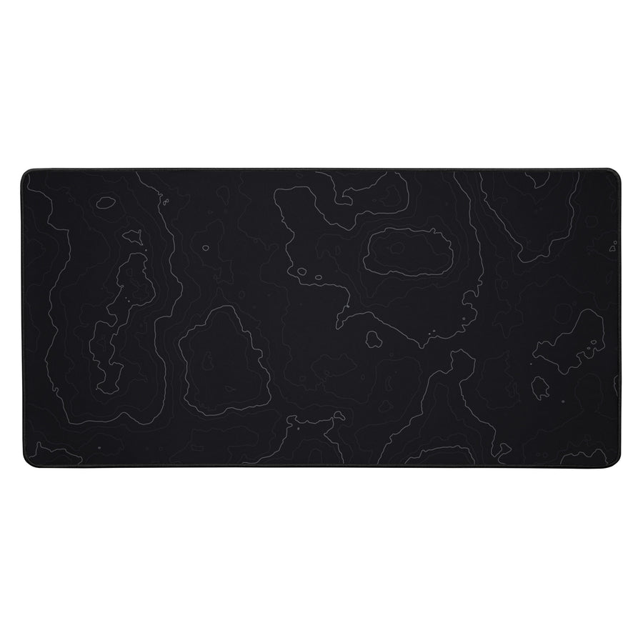 Neural Topography — Graphite Silver XL Desk Mat