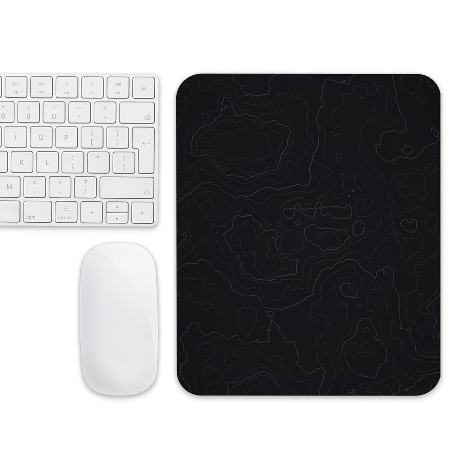 Neural Topography — Graphite Silver Egérpad