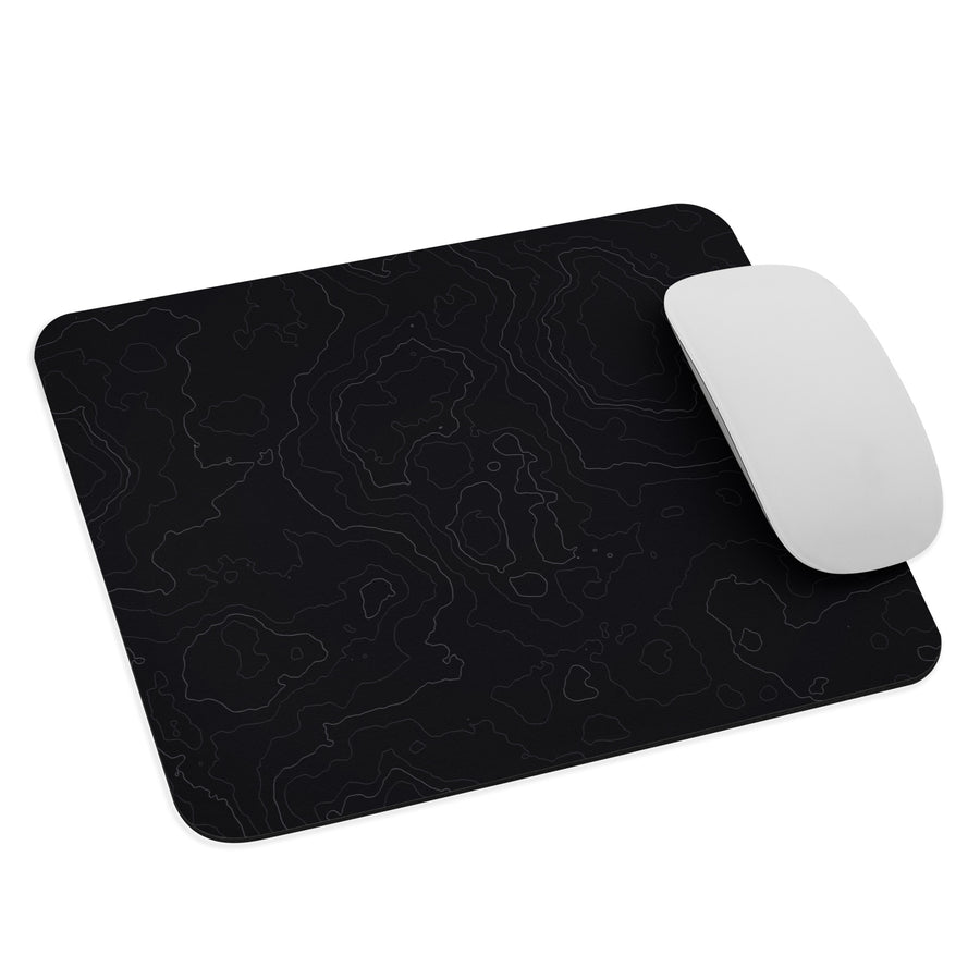 Neural Topography — Graphite Silver Egérpad
